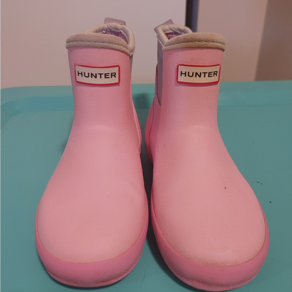 Girls Hunter Pink Rain boots
